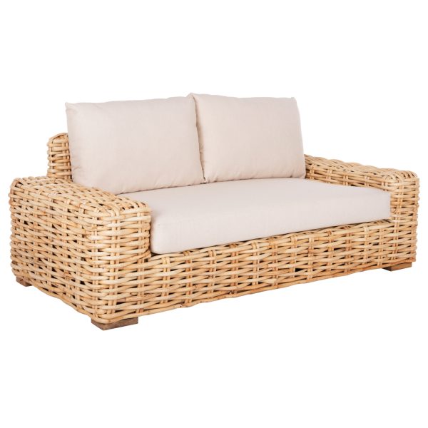 ΚΑΝΑΠΕΣ 2-ΘΕΣΙΟΣ TROPEL HM9809 ΞΥΛΟ MANGO-RATTAN ΦΥΣΙΚΟ-ΛΕΥΚΑ ΜΑΞΙΛΑΡΙΑ 192x88x70-85Υεκ. 1τμχ