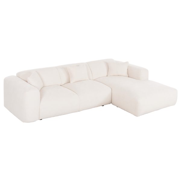 ΚΑΝΑΠΕΣ ΓΩΝΙΑ BRICKEN HM3275.02R ΛΕΥΚΟ ΥΦΑΣΜΑ 110-282x98-160x72Υεκ. 1τμχ
