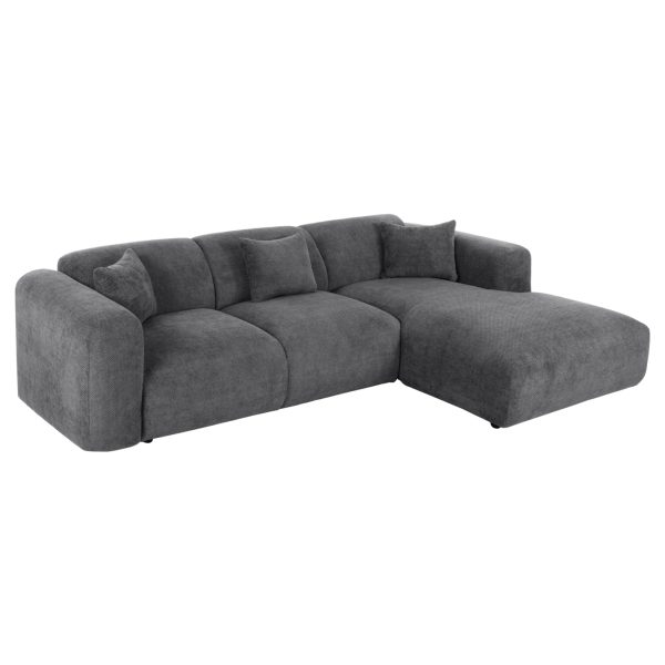 ΚΑΝΑΠΕΣ ΓΩΝΙΑ BRICKEN HM3275.04R ΑΝΘΡΑΚΙ ΥΦΑΣΜΑ 110-282x98-160x72Υεκ. 1τμχ