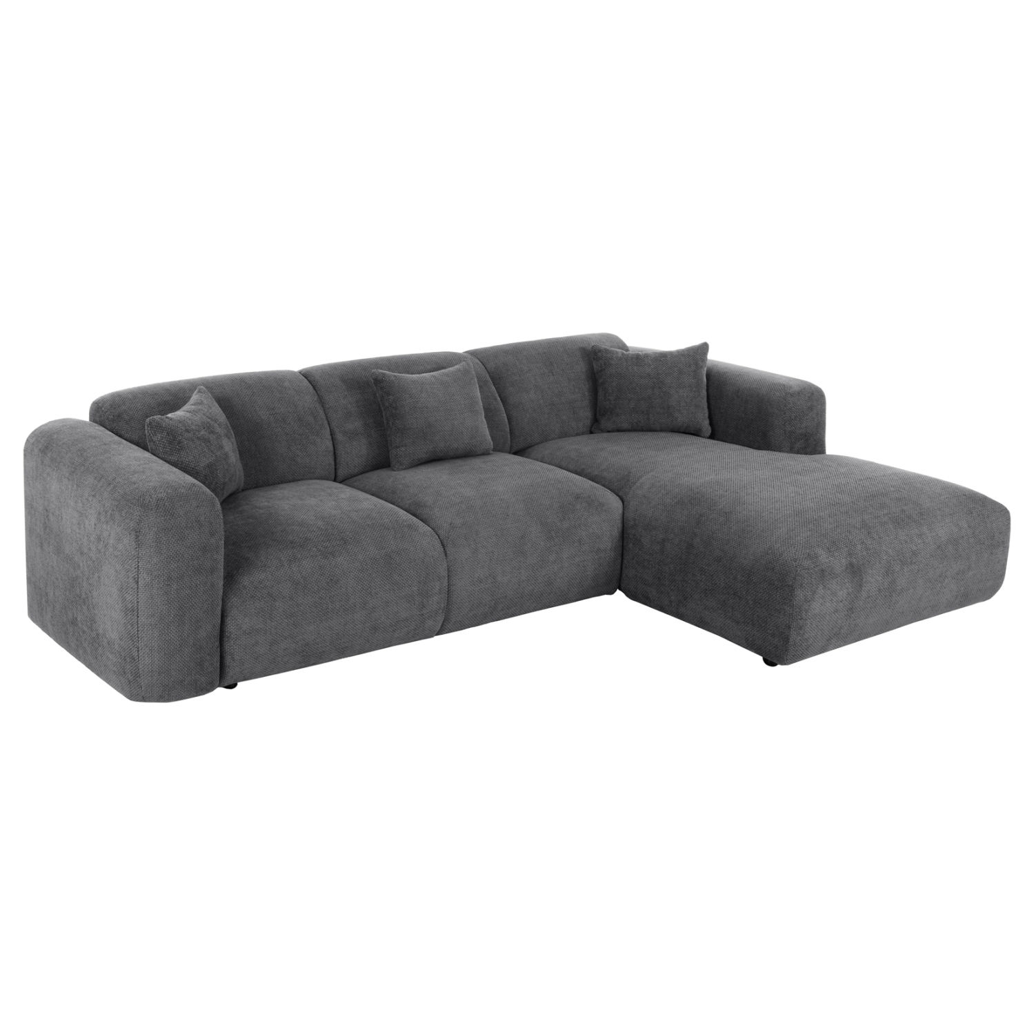 ΚΑΝΑΠΕΣ ΓΩΝΙΑ BRICKEN HM3275.04R ΑΝΘΡΑΚΙ ΥΦΑΣΜΑ 110-282x98-160x72Υεκ. 1τμχ