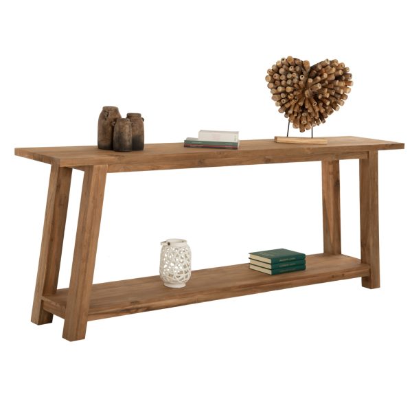 ΚΟΝΣΟΛΑ ΧΩΡΙΣ ΣΥΡΤΑΡΙ ΑΠΟ ΑΝΑΚΥΚΛΩΜΕΝΟ ΞΥΛΟ ΤΕΑΚ HM9554 240x45x91Υεκ. 1τμχ