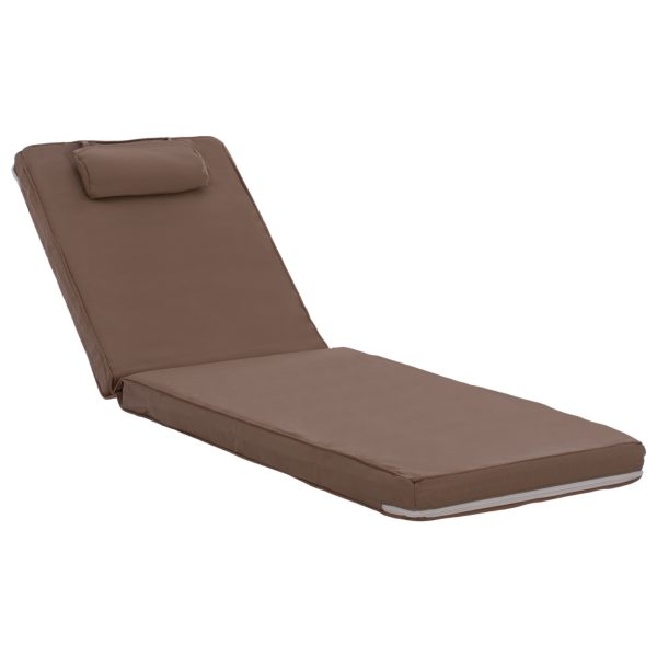 ΜΑΞΙΛΑΡΙ ΞΑΠΛΩΣΤΡΑΣ TEXTILENE 600gr/m2 2X1 SIFNOS ΜΟΚΑ HM11237.04T 194x70x11εκ. 1τμχ