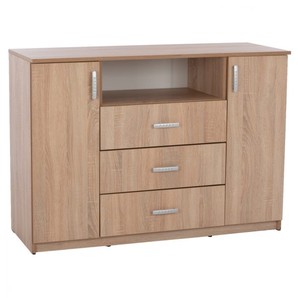 ΜΠΟΥΦΕΣ ΜΕ 2 ΝΤΟΥΛΑΠΙΑ Κ 3 ΣΥΡΤΑΡΙΑ ADLER SONAMA OAK HM2430 120X45X85Yεκ. 1τμχ