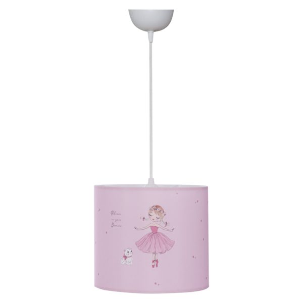 ΠΑΙΔΙΚΟ ΦΩΤΙΣΤΙΚΟ ΟΡΟΦΗΣ ΥΦΑΣΜΑΤΙΝΟ BALLERINA Φ25x21-62 εκ.HM7575.02 1τμχ