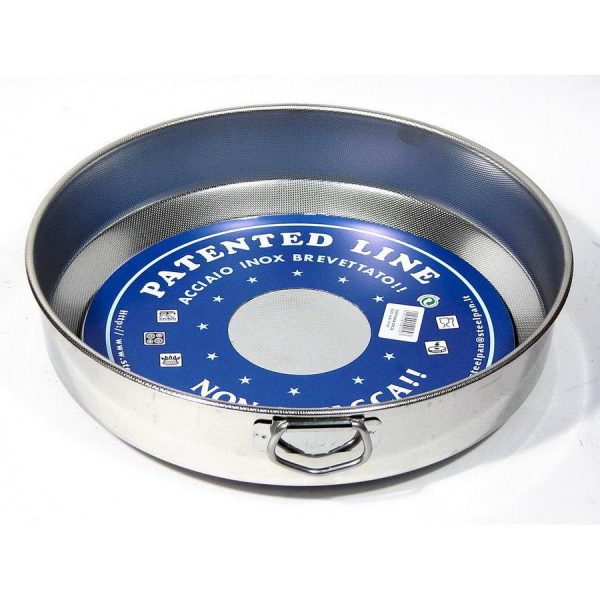 ΤΑΨΙ ΣΤΡΟΓΓΥΛΟ 28cm 10160 18/10 PATENTED - STEEL PAN 1τμχ